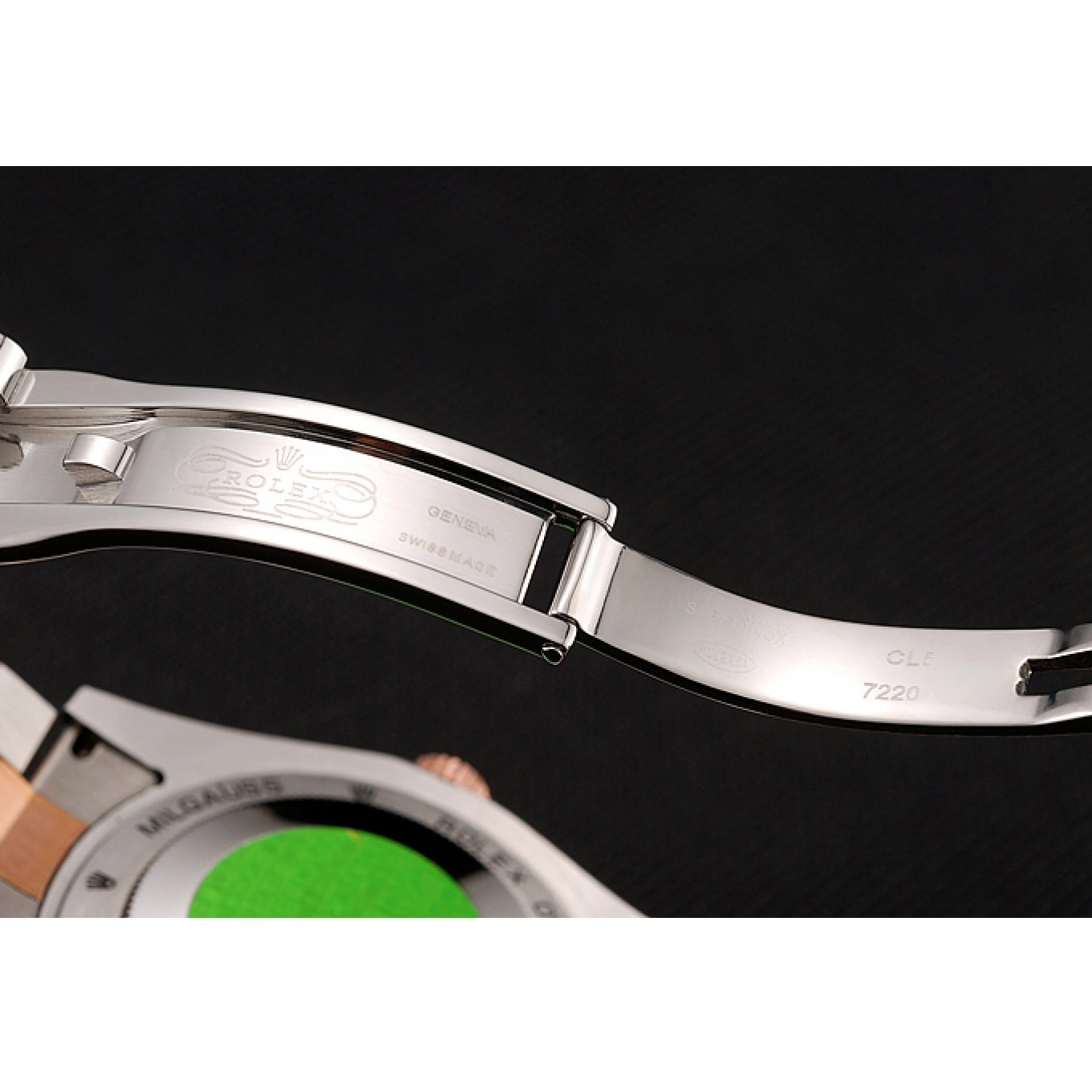 Aaa fake watches Rolex Bracelet Swiss Staineless Dial Rose Black Diamonds Rubies Steel And 1454106 Gold Day-Date And 1029